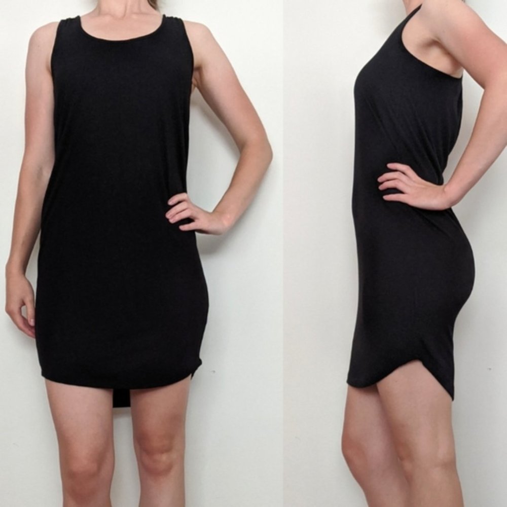 Old Navy Black Racerback Tank Sleeveless Dress Size XS Extra Small